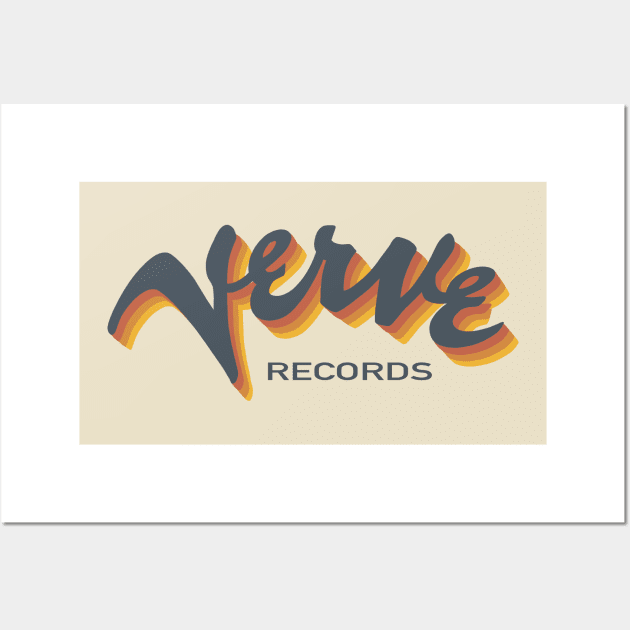 Verve jazz records Wall Art by Utopia Art & Illustration